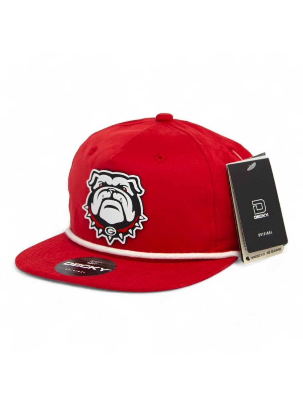 Georgia Bulldogs UGA 3D Classic Rope Hat- Red/ White